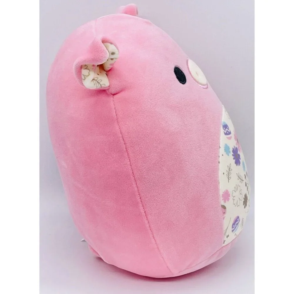 NWT Squishmallows Peter the Pig 8" Plush Stuffed Animal Easter Egg Floral Belly - Picture 2 of 7